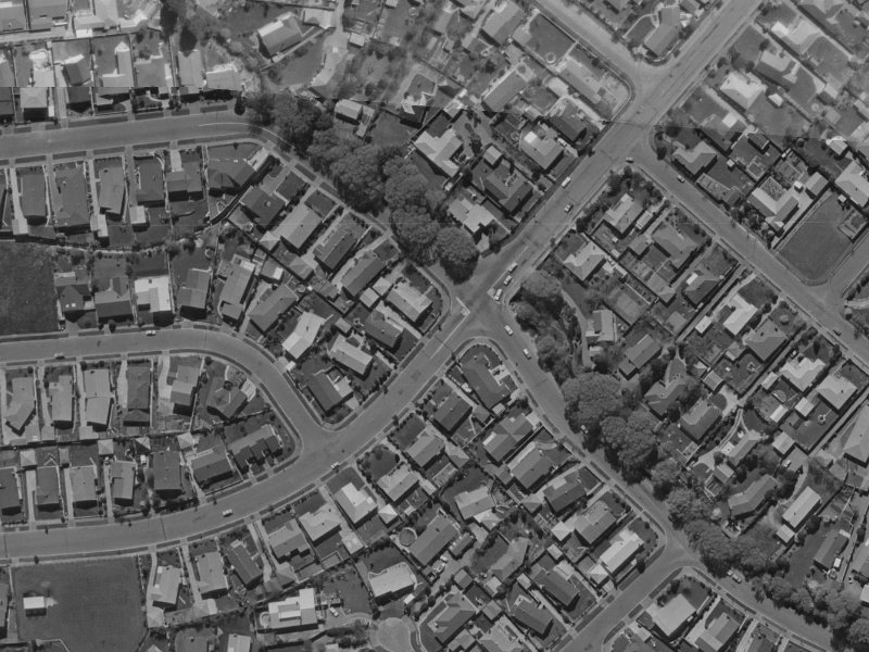 51 Grahams Road from the air, 1970-1974