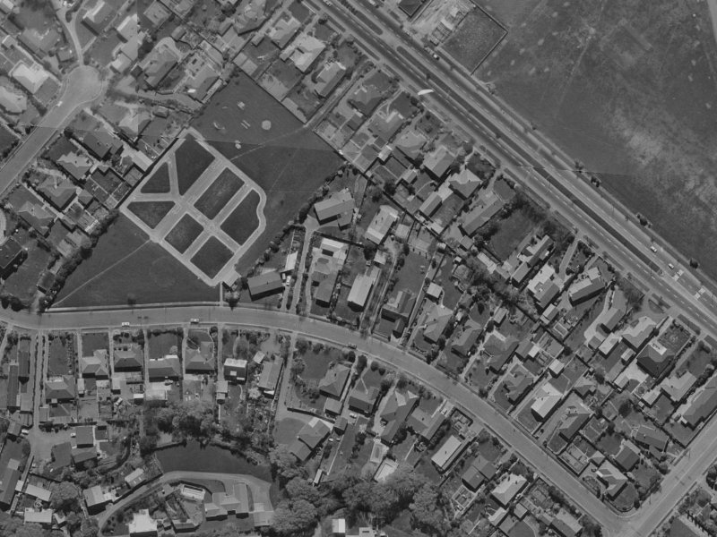 22 Westburn Terrace from the air, 1970-1974