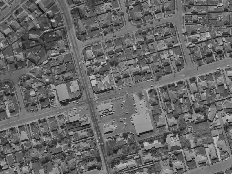 407B Ilam Road from the air, 1970-1974