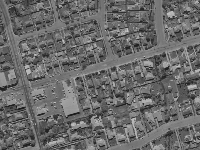 386 Ilam Road from the air, 1970-1974