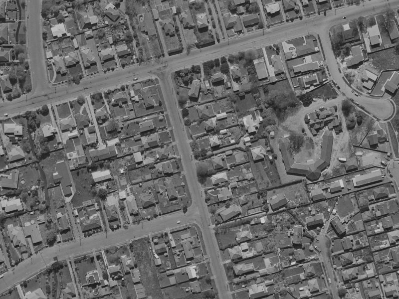 102 Bryndwr Road from the air, 1970-1974
