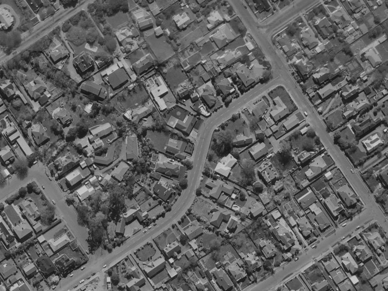 41 McDougall Avenue from the air, 1970-1974