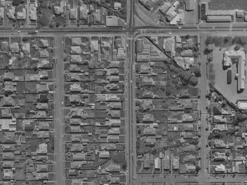 199B Hills Road from the air, 1970-1974