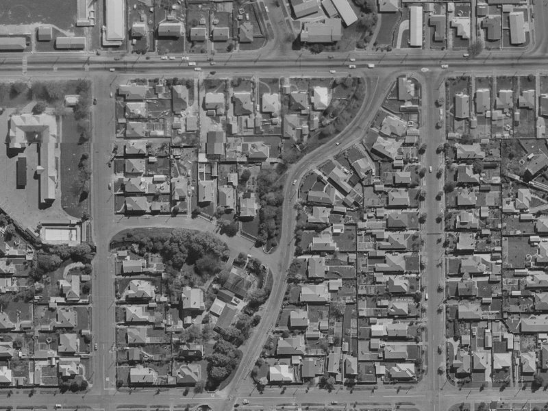 174 Stapletons Road from the air, 1970-1974