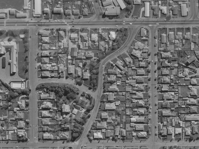 171B Stapletons Road from the air, 1970-1974