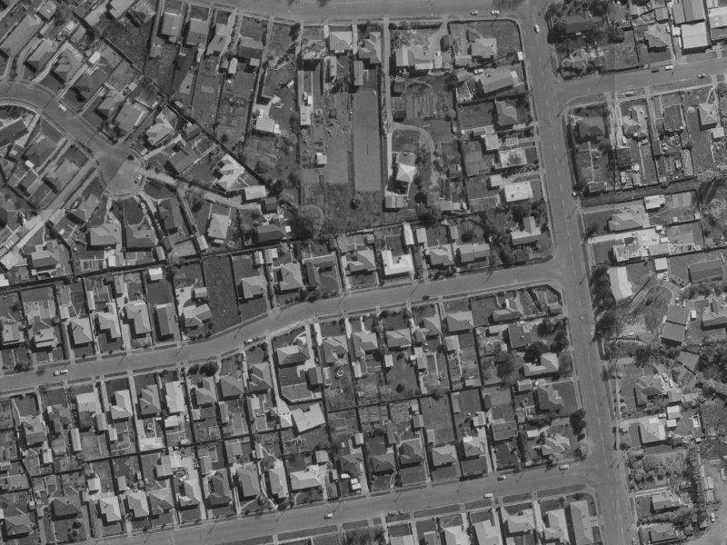 55 Achilles Street from the air, 1970-1974