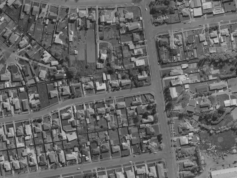 59 Achilles Street from the air, 1970-1974
