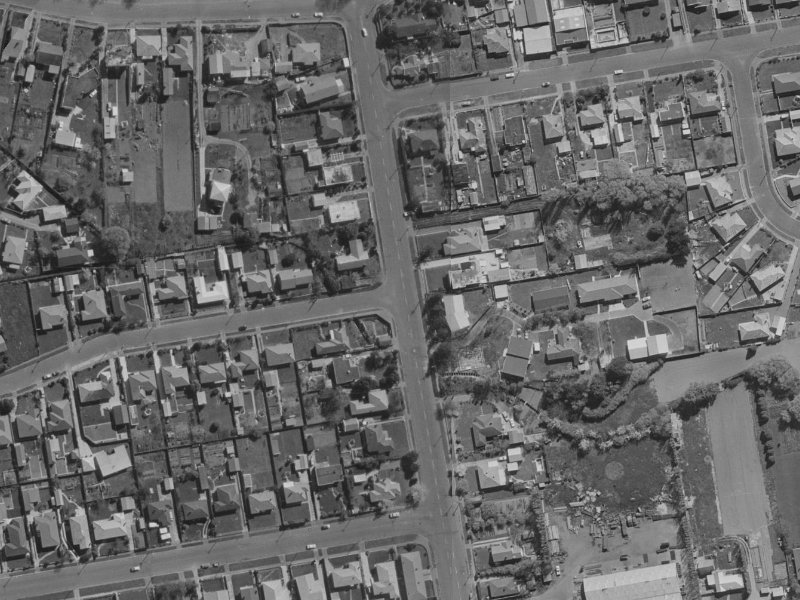 54 Achilles Street from the air, 1970-1974