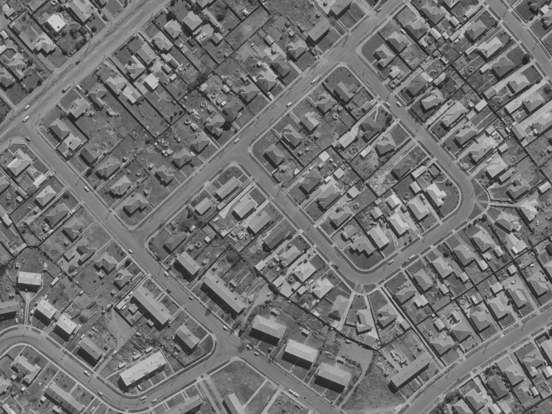 4 Wimborne Crescent from the air, 1970-1974