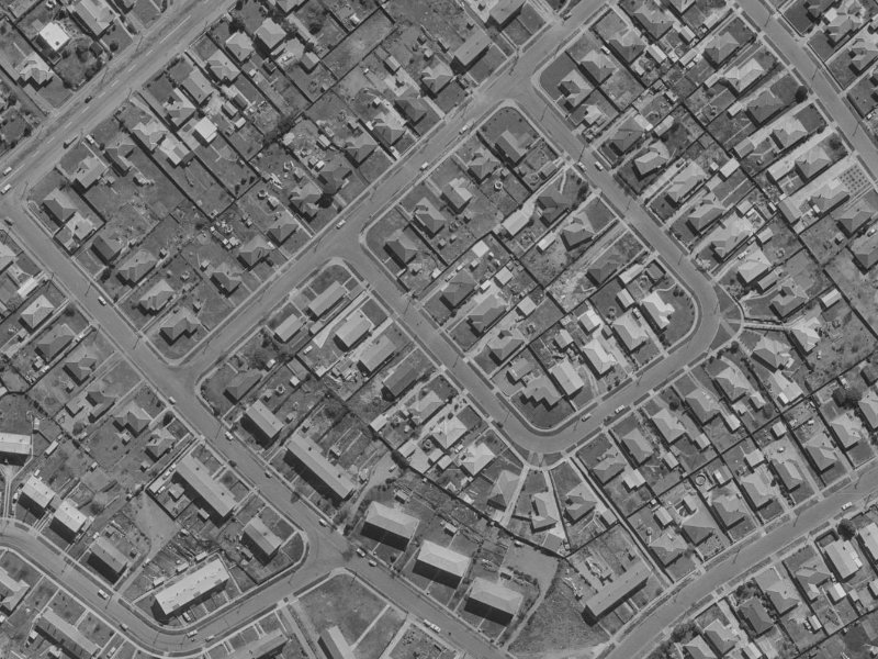 6 Wimborne Crescent from the air, 1970-1974