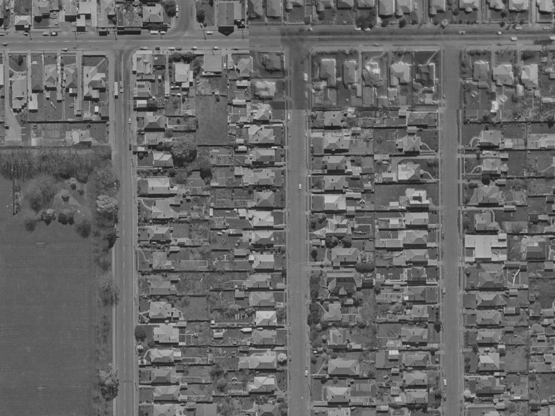 233 Geraldine Street from the air, 1970-1974