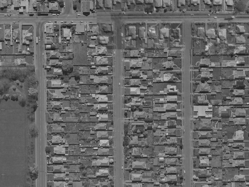 240 Geraldine Street from the air, 1970-1974
