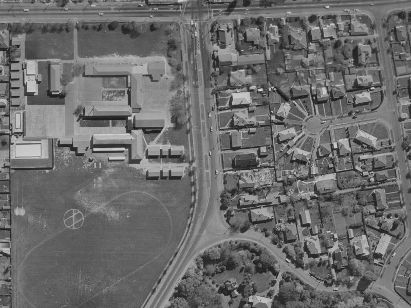 160A North Parade from the air, 1970-1974