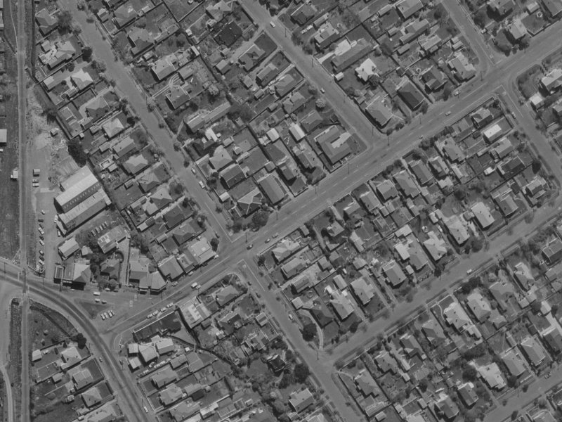 13 Normans Road from the air, 1970-1974