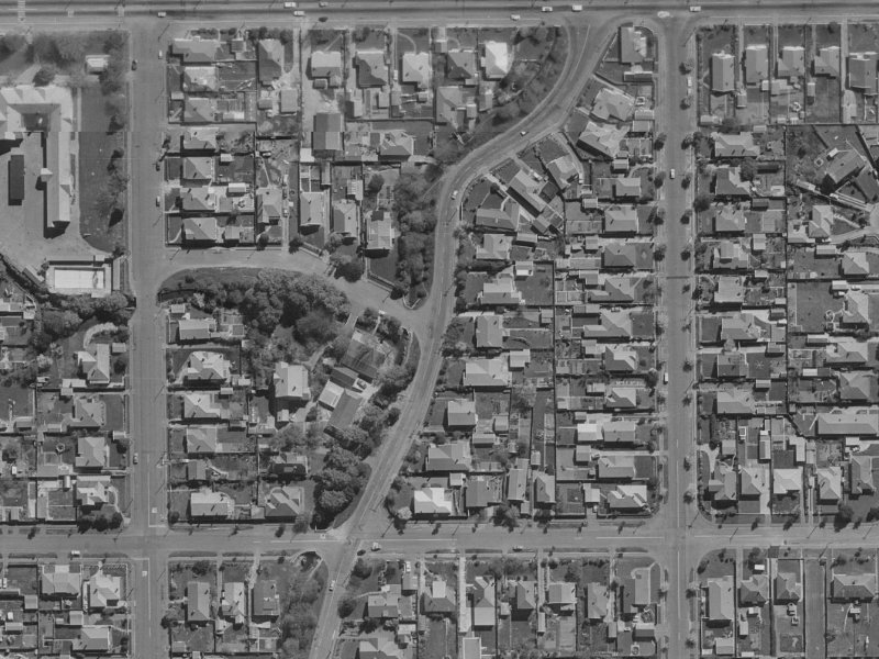 164 Stapletons Road from the air, 1970-1974