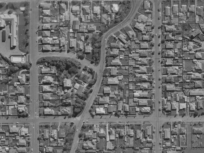160 Stapletons Road from the air, 1970-1974