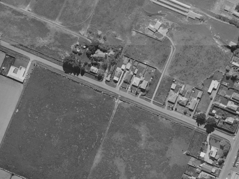 89E Merrin Street from the air, 1970-1974
