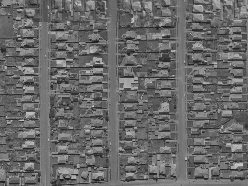 127a Warrington Street from the air, 1970-1974