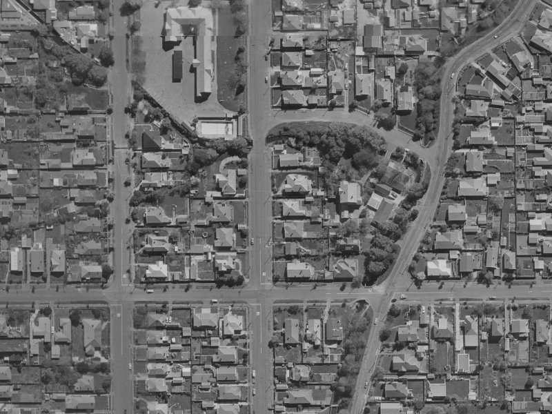 54 Chancellor Street from the air, 1970-1974