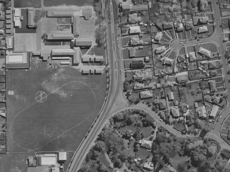 156A North Parade from the air, 1970-1974