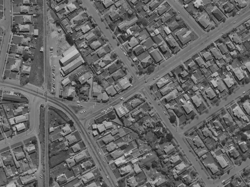 12b Normans Road from the air, 1970-1974