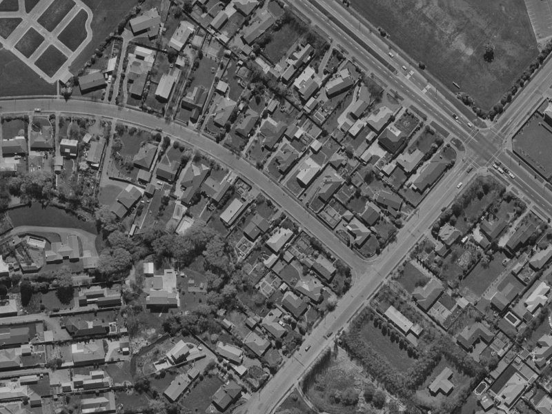 6B Westburn Terrace from the air, 1970-1974