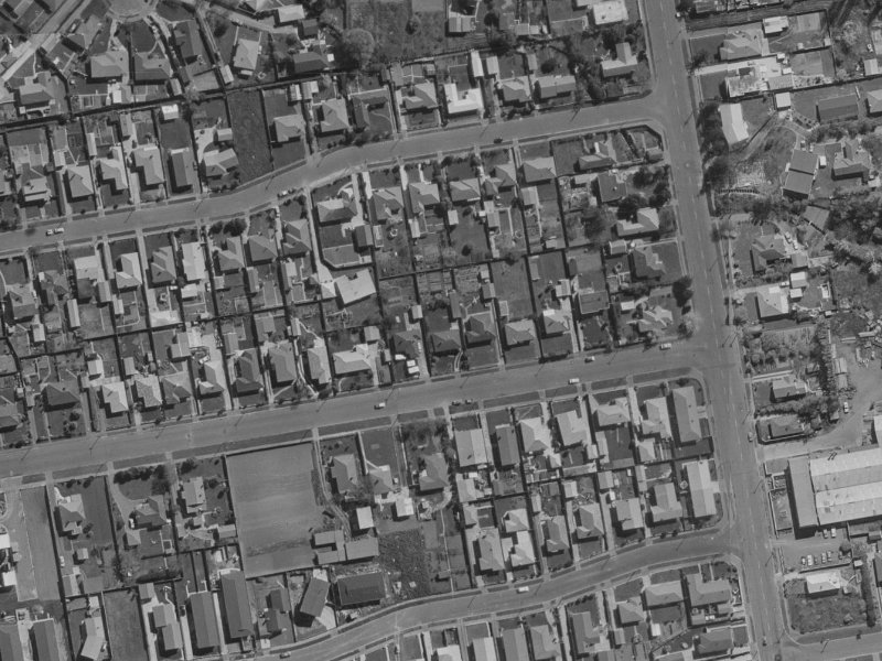 61 Coopers Road from the air, 1970-1974