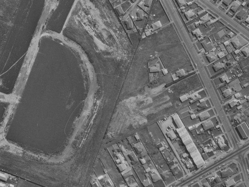 110 Anzac Drive from the air, 1970-1974