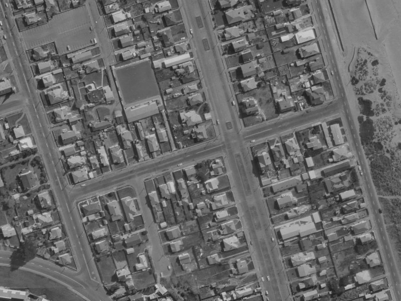 Hood Street from the air, 1970-1974