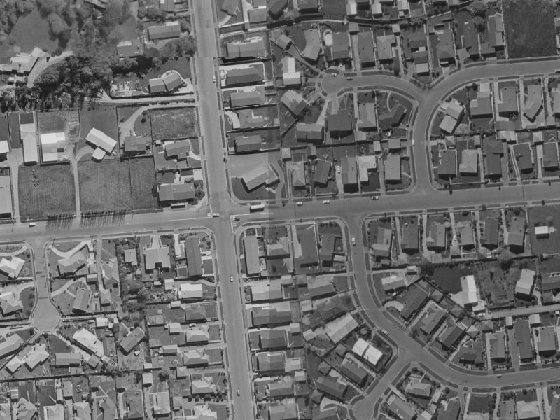 4 Grahams Road from the air, 1970-1974
