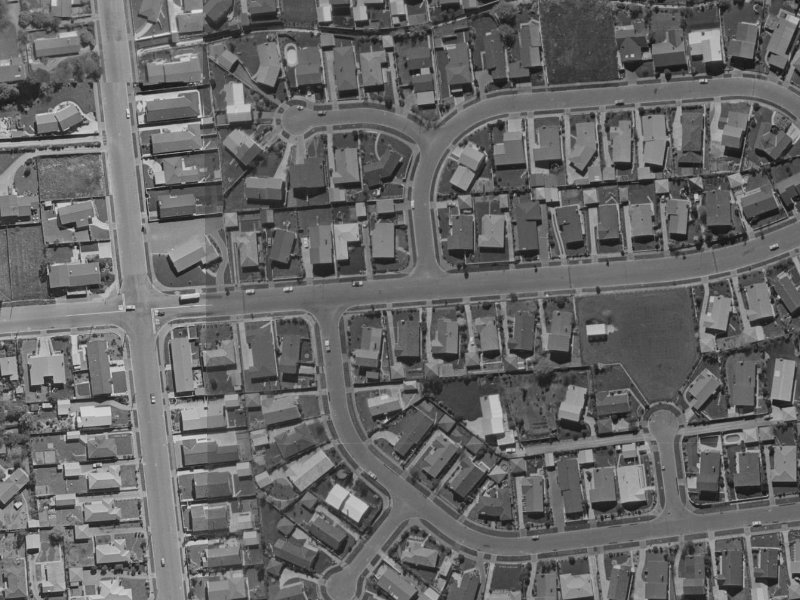 18 Grahams Road from the air, 1970-1974