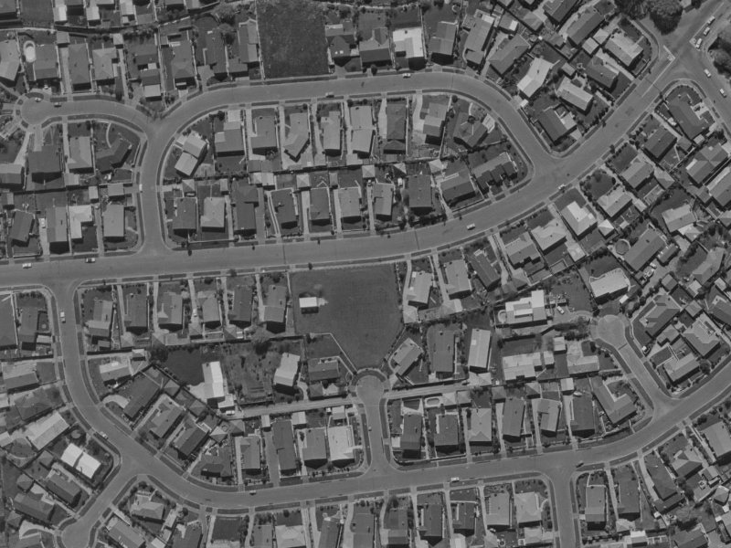 30 Grahams Road from the air, 1970-1974