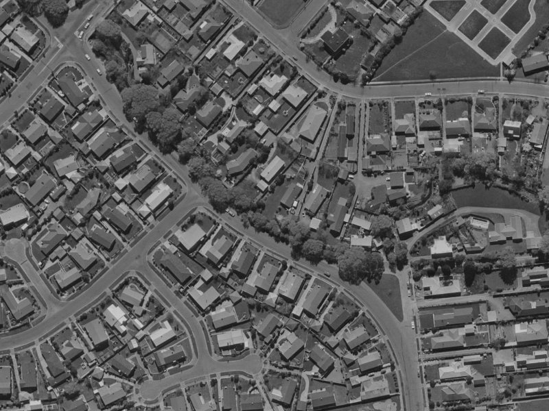 Westburn Terrace from the air, 1970-1974