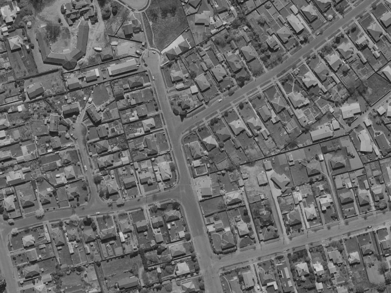 58 Garreg Road from the air, 1970-1974