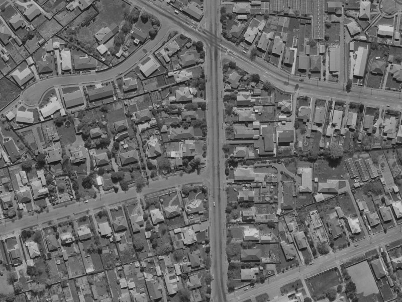 93 Idris Road from the air, 1970-1974