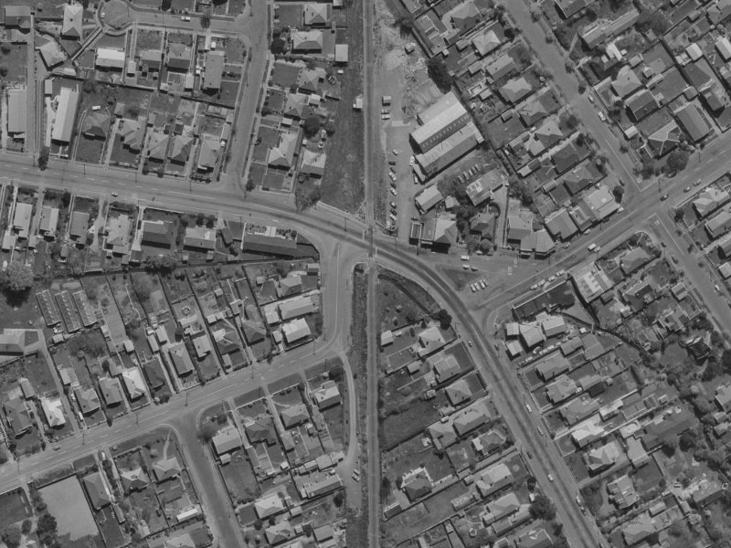 53 Strowan Road from the air, 1970-1974