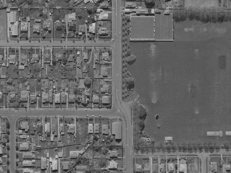 7 Forfar Street from the air, 1970-1974