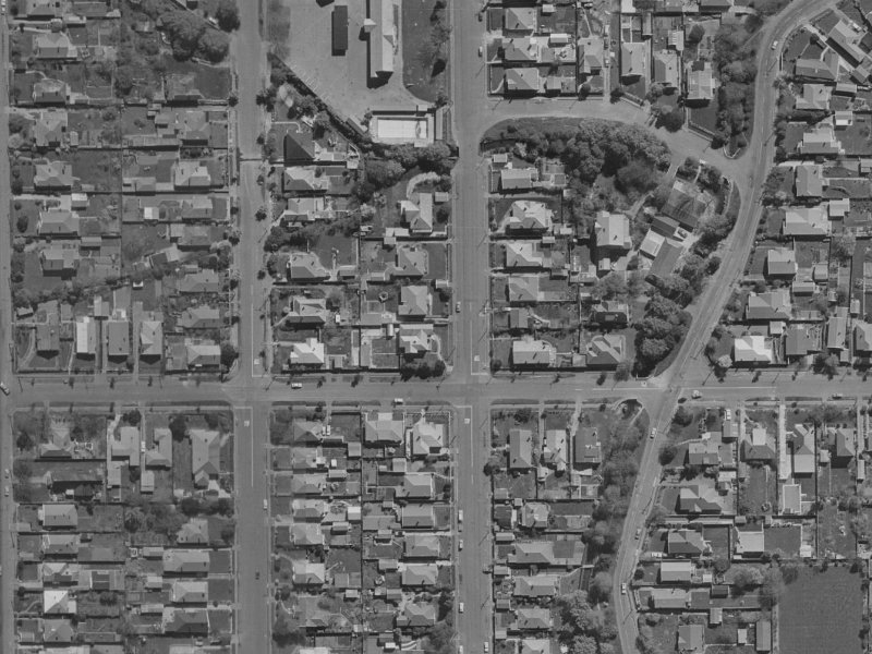 7B Warden Street from the air, 1970-1974