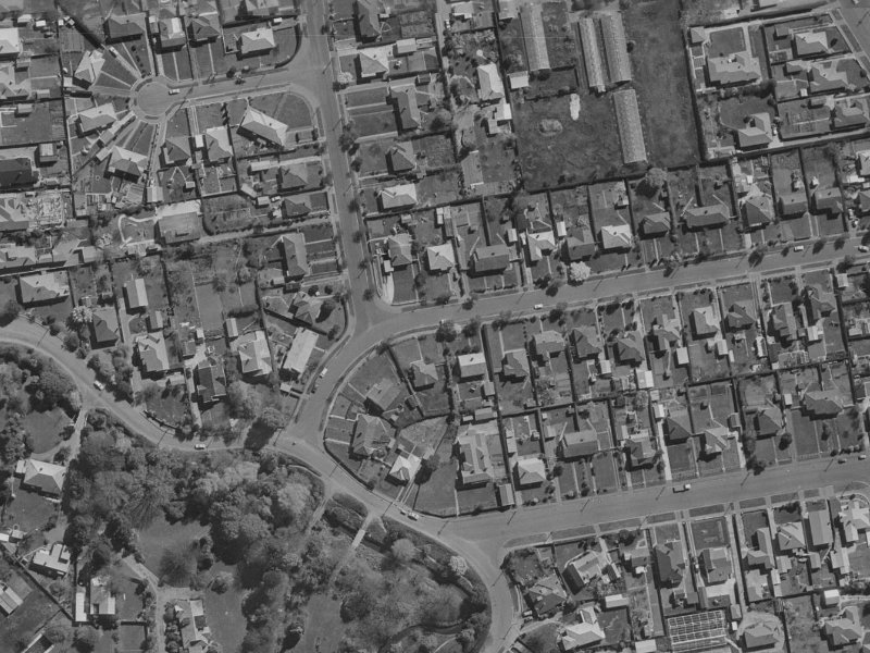 14 Achilles Street from the air, 1970-1974