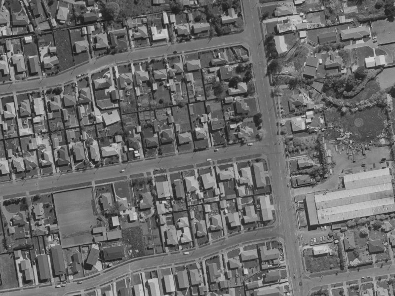 67A Coopers Road from the air, 1970-1974