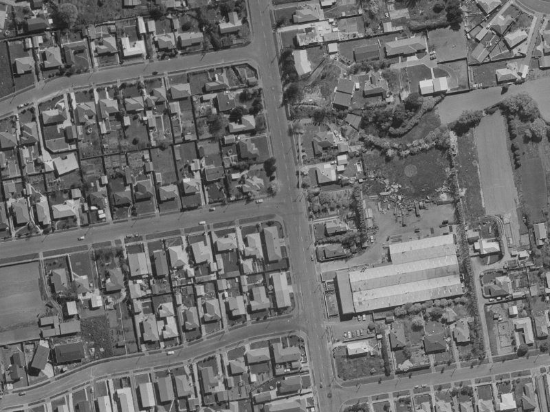 68 Coopers Road from the air, 1970-1974