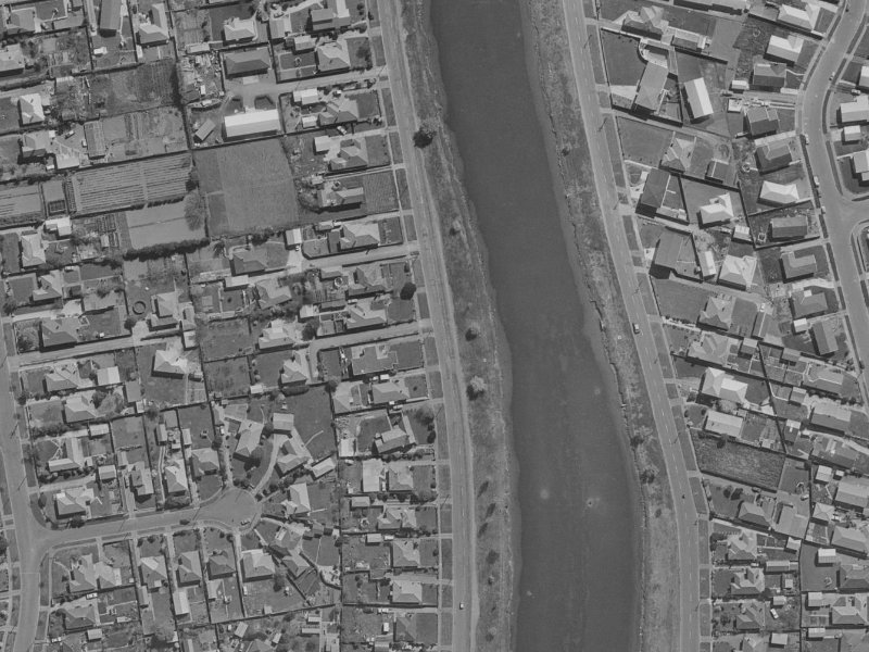 205 Locksley Avenue from the air, 1970-1974