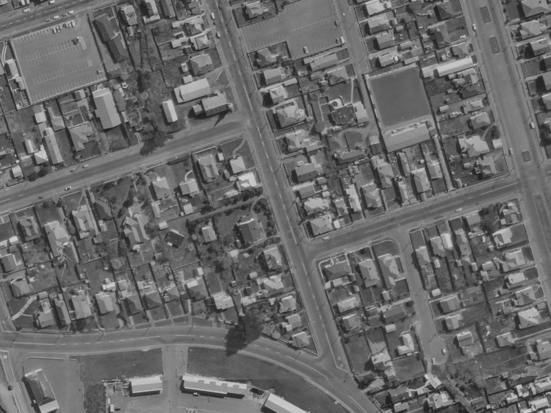 44A Union Street from the air, 1970-1974