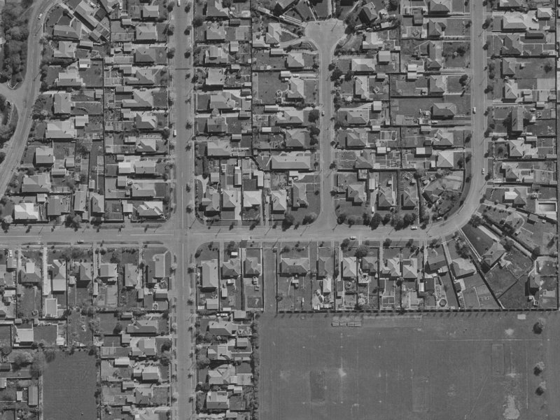 75 Warden Street from the air, 1970-1974