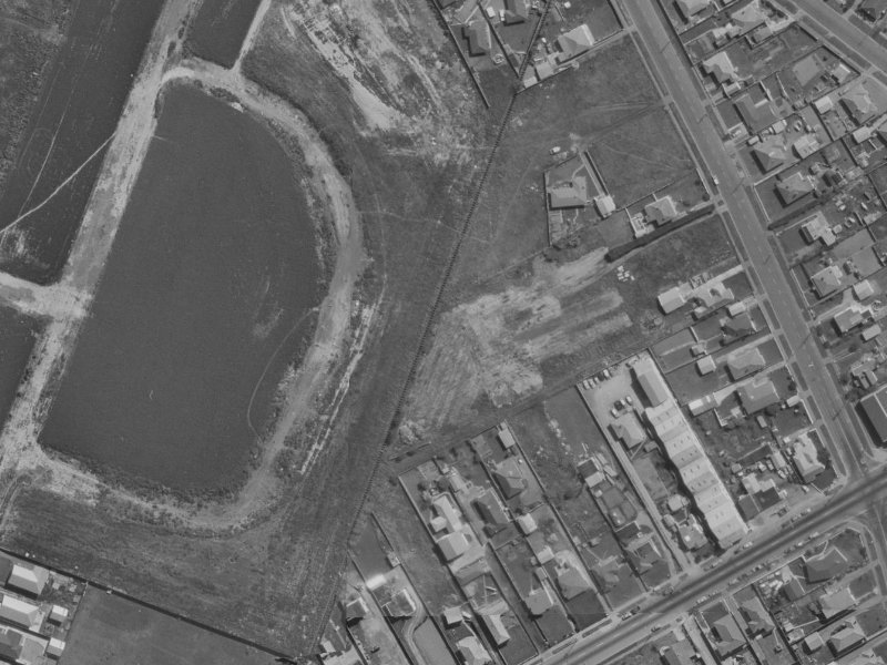 28 Brightstone Crescent from the air, 1970-1974