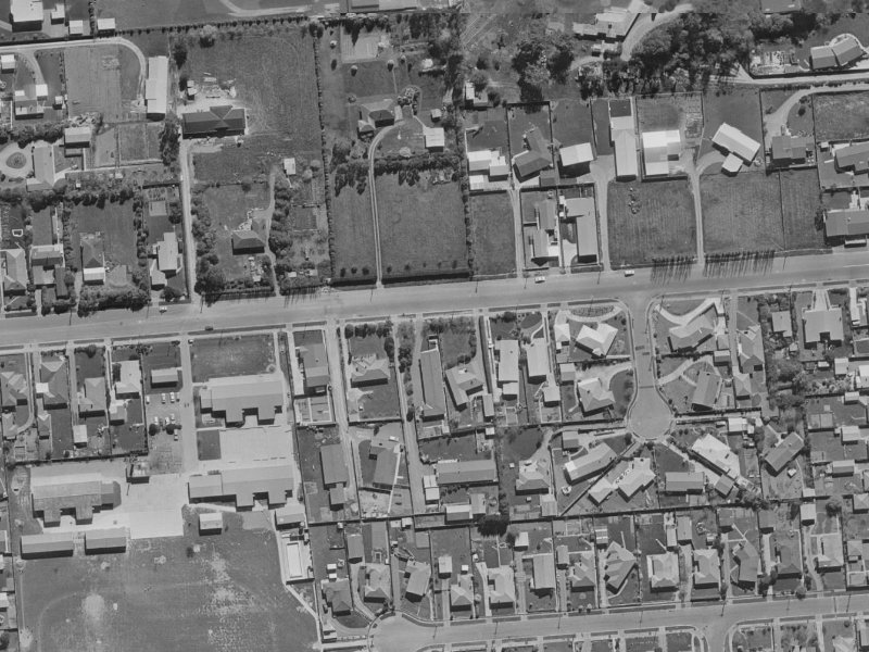 31A Merrin Street from the air, 1970-1974