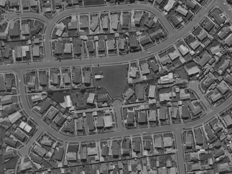 3 Bullock Place from the air, 1970-1974