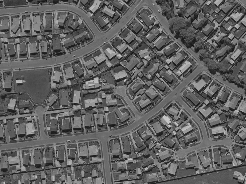 5 Burrows Place from the air, 1970-1974
