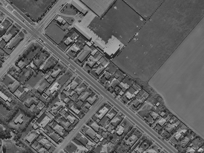 138B Memorial Avenue from the air, 1970-1974