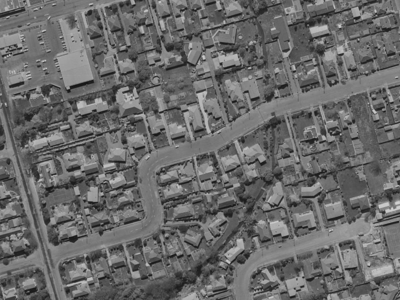 53A Wai-Iti Terrace from the air, 1970-1974